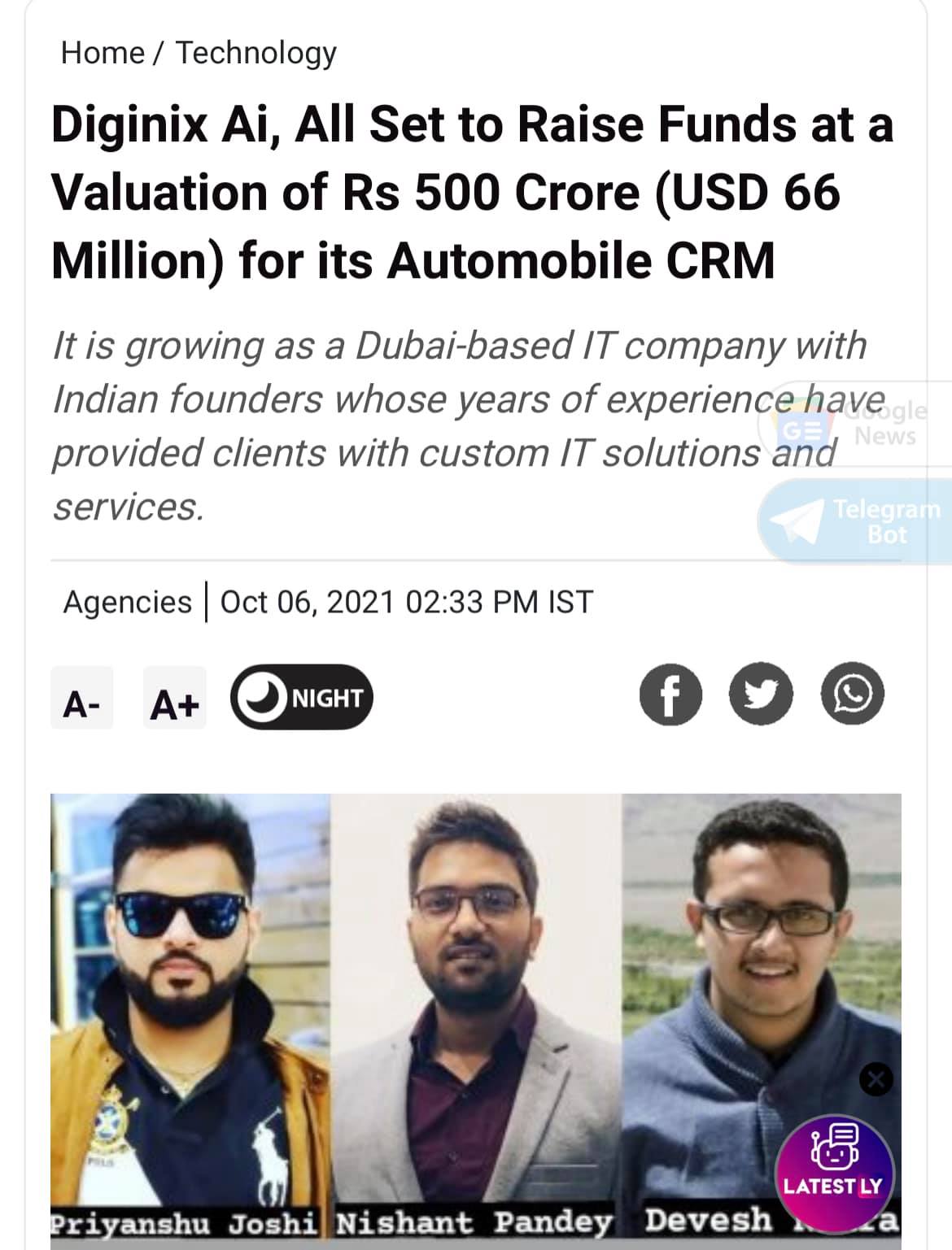 Raised Funding worth Rs. 500 Crore for Automobile CRM